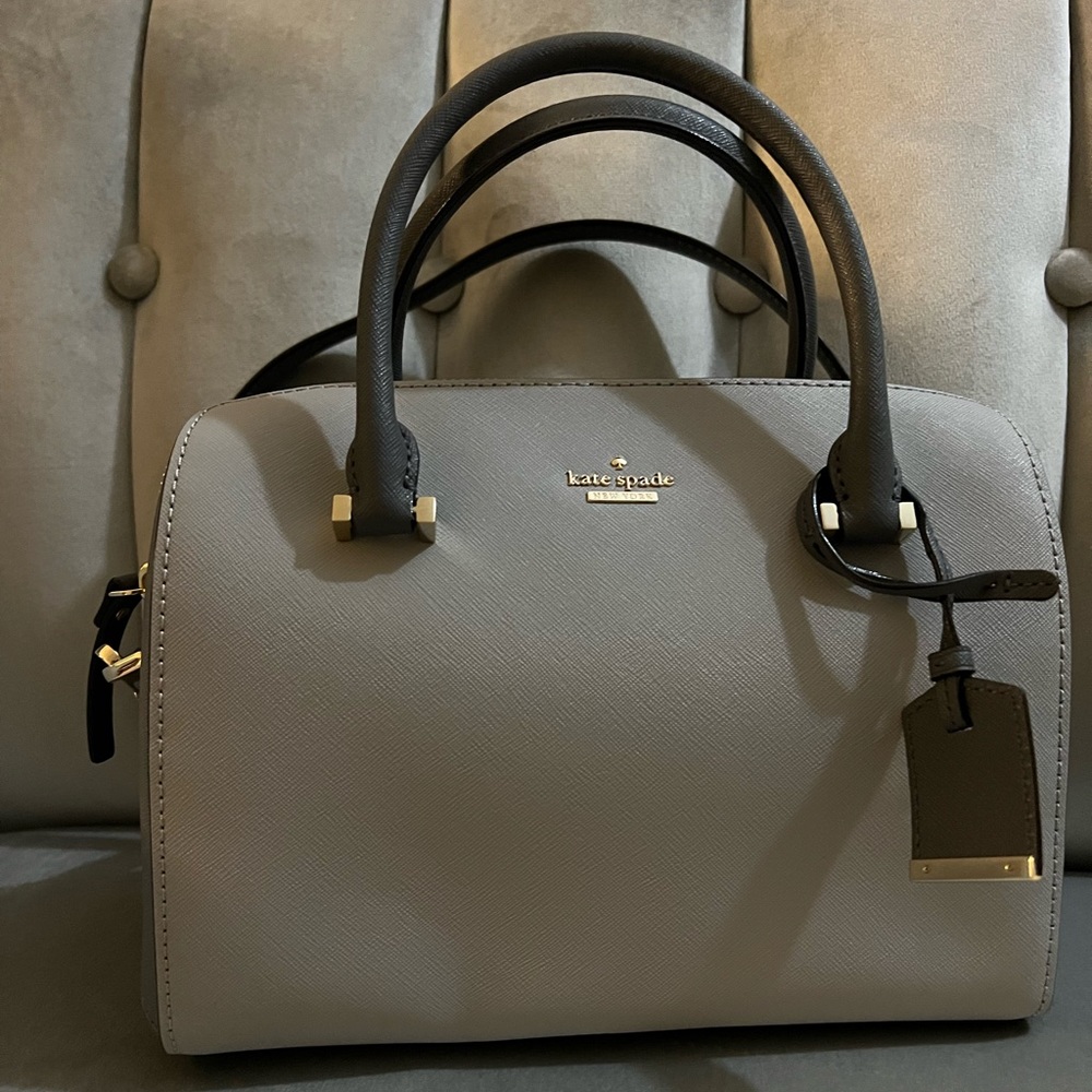 Kate Spade Cameron Street Leather Satchel in Steelgrey (new)